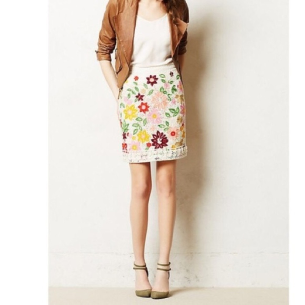 Gorgeous embroidered floral Maeve skirt
